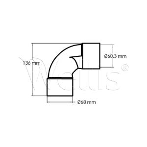 Sweep elbow - 60.3 S × 60.3 S - Image 3