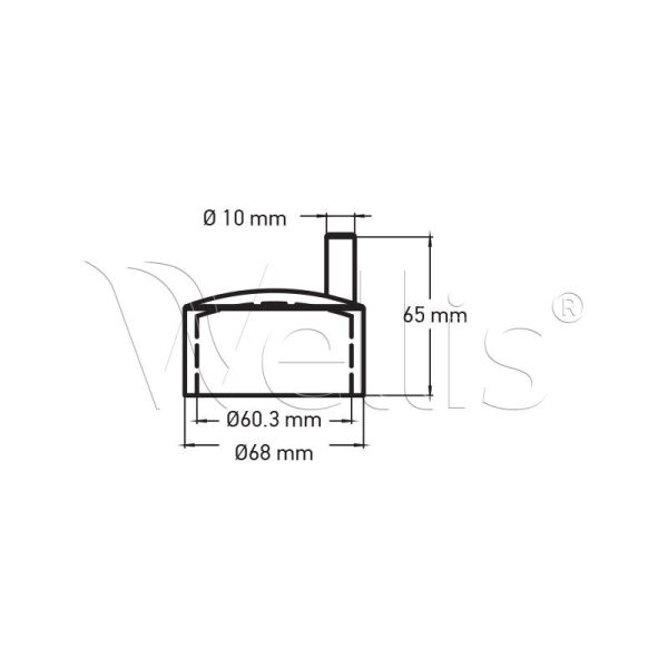 Bouchon 60.3 avec sortie vidange Wellisparts 3 Bouchon 60.3 avec sortie vidange Wellisparts 3