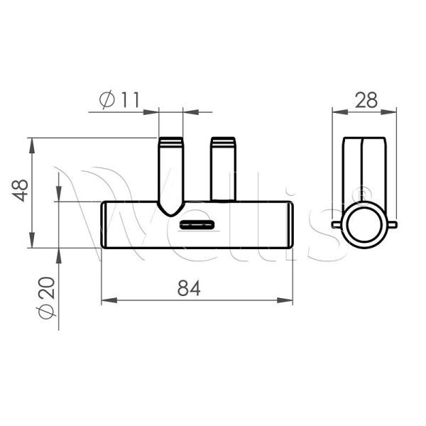 idom 20-10 Teiler zerbrechlich RD Wellisparts 4