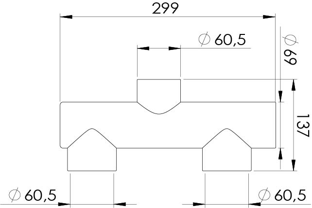 Idom 60 dupla oldalfali szűrő elosztó Wellisparts 4