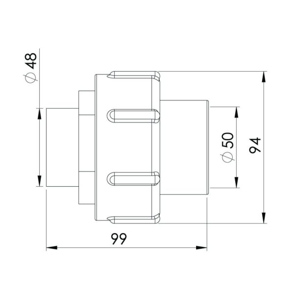 Union for heat pump Wellisparts 3