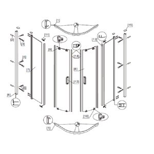 Caprera side glasses 2 pcs - Image 2