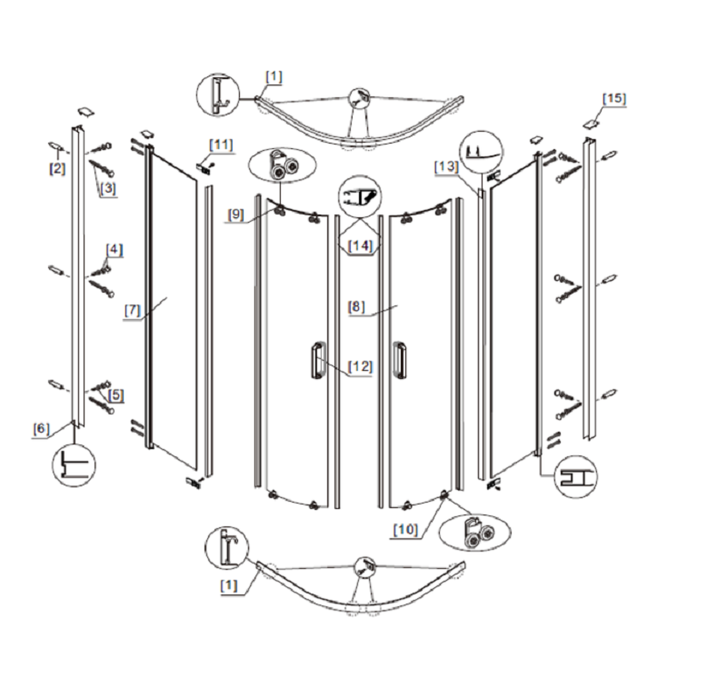 Caprera rubber strips 4 pcs Wellisparts 2