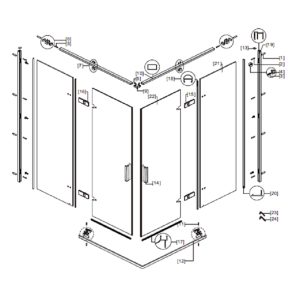 Murano hinge 4 pcs - Image 3