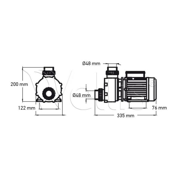 JA50 Umwälzpumpe 370W Wellisparts 3 JA50 Umwälzpumpe 370W Wellisparts 3
