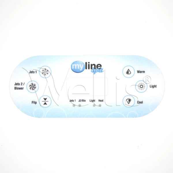 Autocollant (MyLine) pour clavier TP600 Balboa Wellisparts