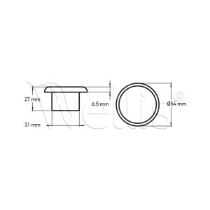 Kezelő AUX panel 1 gombos - Image 3