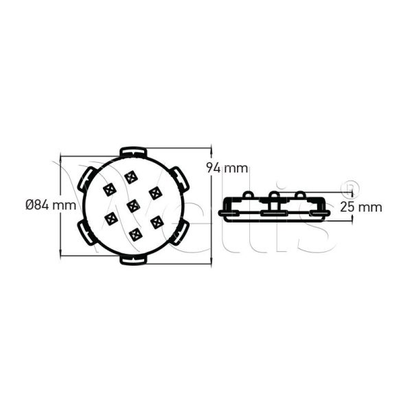 Underwater Light – RGB with Control (7 leds) Wellisparts 4