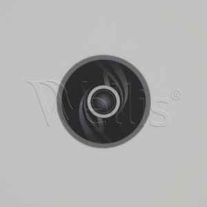 Autocollant pour commande 1 bouton noir K110 Wellisparts Autocollant pour commande 1 bouton noir K110 Wellisparts