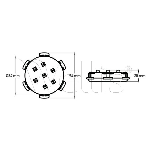 Led világítás nagy (7 led) Wellisparts 3