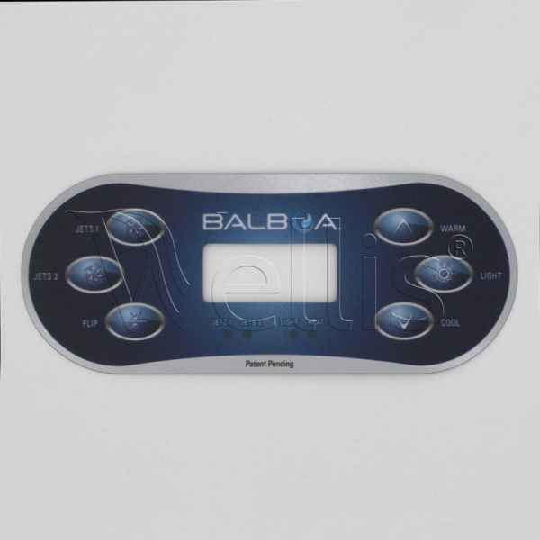 Sticker control panel flip TP600 2 jets Wellisparts Sticker control panel flip TP600 2 jets Wellisparts