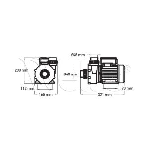 Circulation pump WTC50M 250 W 0.33 Hp - Image 4