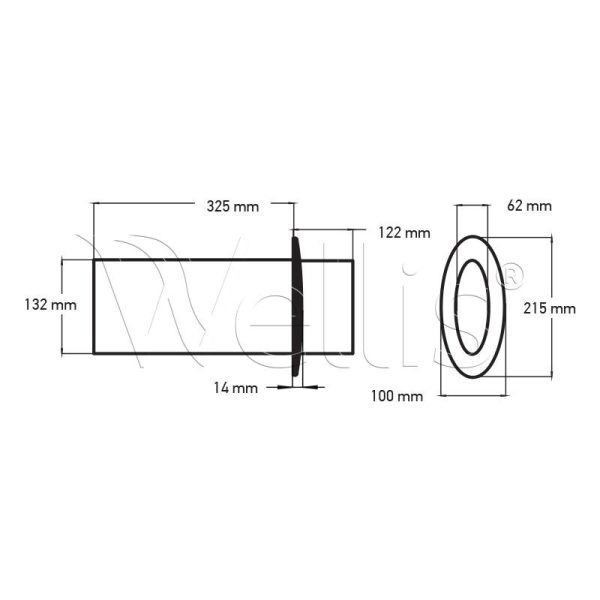 Hangszóró ovál pop-up Poly Planer (MA7020-G) + átalakító Wellisparts 3