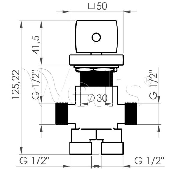 Cubic 2 switch valve Wellisparts 3