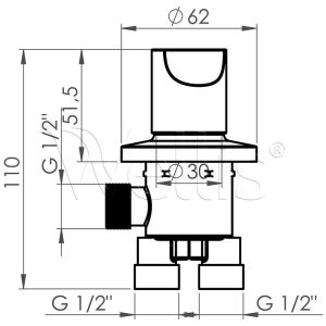 Retro 2 Misch-Wecksel Armatur- Wannenrandarmaur – Bild 3