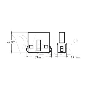 Boîtier connecteur 6,35mm 4P (male) – Image 3