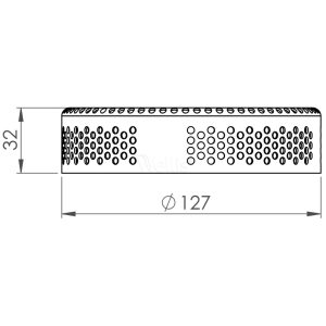 Beszívórács 2,5" Króm (magas) - Image 4