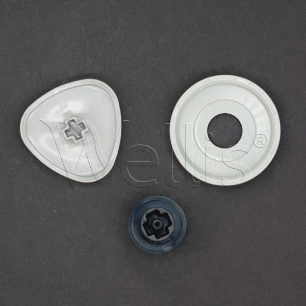 Kit manette régulateur d’air RD grise claire Wellisparts 2