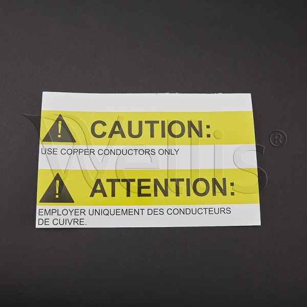 Aufkleber Caution Use (USA) Wellisparts