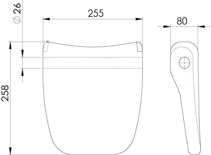 Fejpárna AQ Szürke / Dublo Wellisparts 4