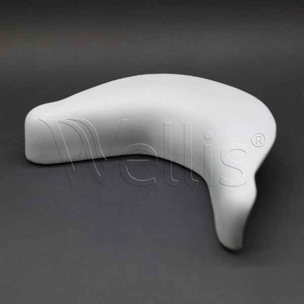 Pillow – 330 × 230 – (Mal) corner, light grey Wellisparts