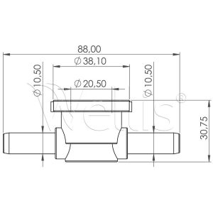 Douille de jet d’air traversant Wellisparts