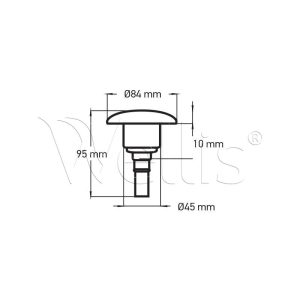 Jet 3" - 1 trou roto gris clair – Image 4