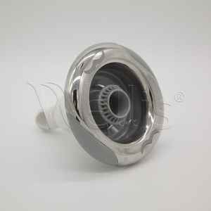 Jet-Einsatz 5" 1 Loch gerippt hellgrau V1 – Bild 1