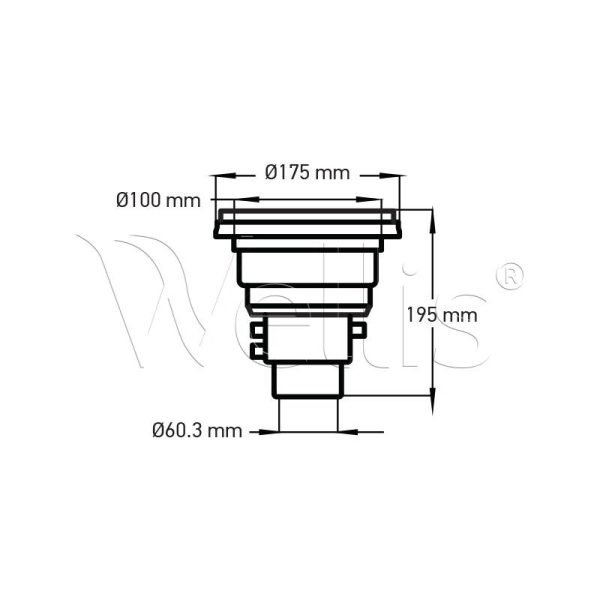 “Düse Gehäuse – 60.3 s – 7″” set” Wellisparts 4