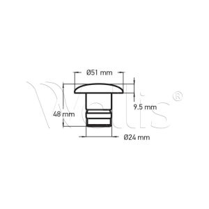 Jet betét 2" csobogó 1 lyukú világítós CMP - Image 4