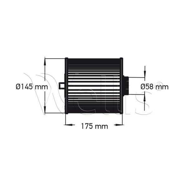 Szűrőbetét 175 x 145 régi Jazzy medencébe Wellisparts 3