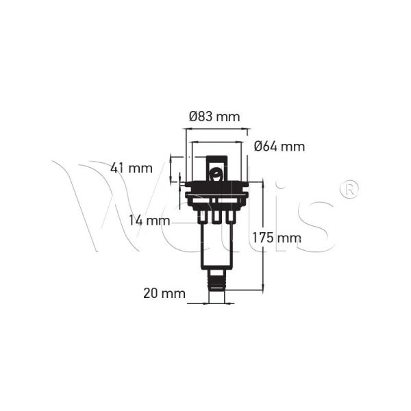 Csobogó 1 lyukú Wellisparts 4