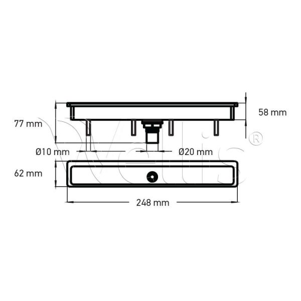 Beömlő betét 92x280x80 Wellisparts 3
