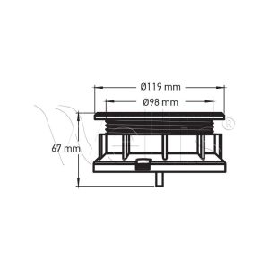 Szellőző rács termosztátos világos szürke - Image 5