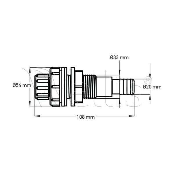 Water Drain 20 RB Wellisparts 2