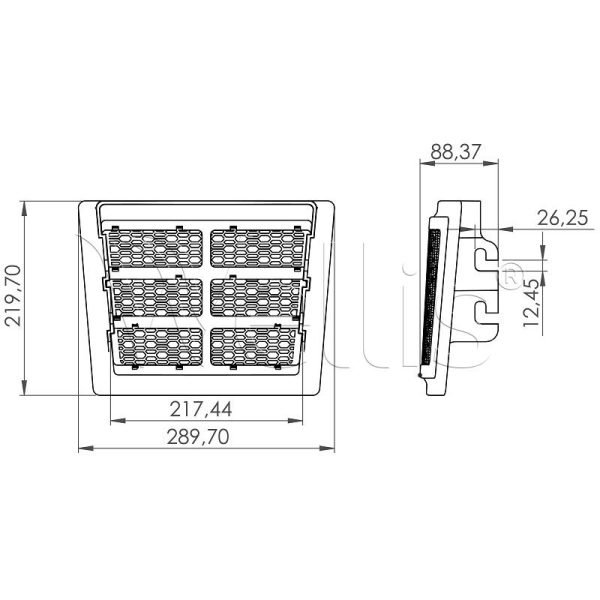 Skimmer ház sávos Wellis Wellisparts 3