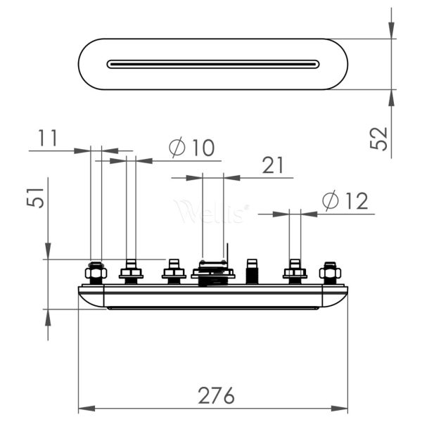 Beömlő 276x51x48 V2 Wellisparts 3