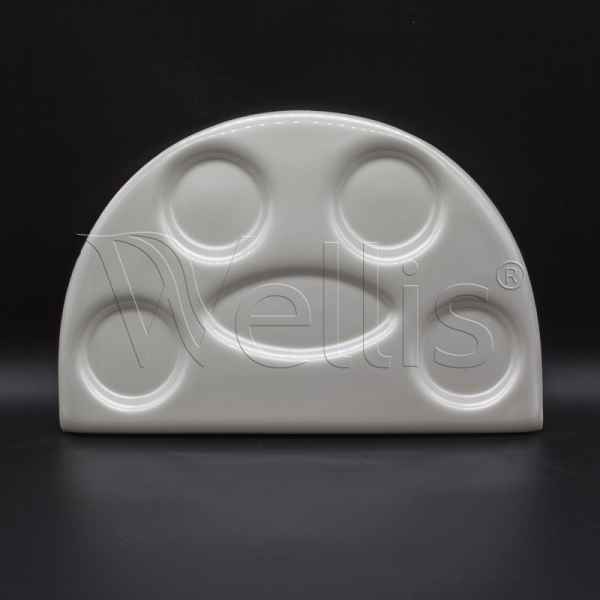 Porte-gobelet 43x28x1,5 Alba pearl white (Mal) Wellisparts