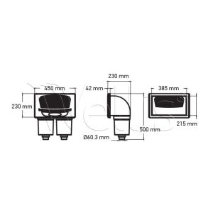 Szűrőház fali 2 szűrős (Fusion) - Image 3