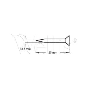 Facsavar 3,5x25 rozsdamentes (fejp) - Image 3