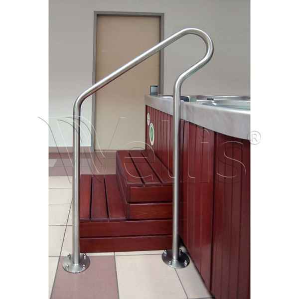 Stainless steel railing for freestanding whirlpool with covers Wellisparts