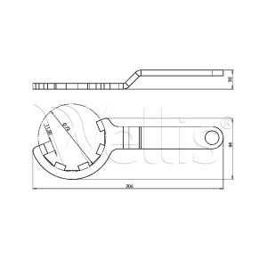 Jet kulcs midi világítós Wellisparts Jet kulcs midi világítós Wellisparts