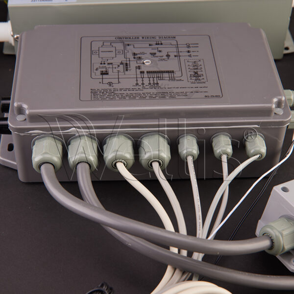 Control and steam generator with square connector for Arcade / Monza steam cabin. Wellisparts 2