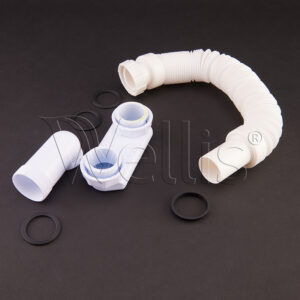 Siphon plat et tuyau flexible pour baignoire – Image 1