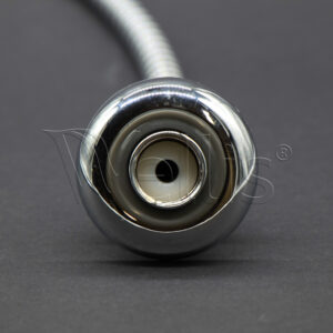 Flexible shower hose chrome + coupling - Image 2