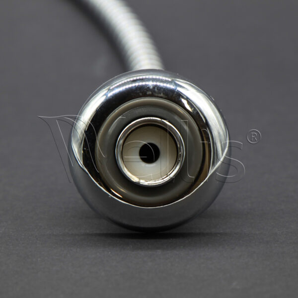 Boyau douche flexible chrome + embout Wellisparts 2