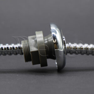 Flexible shower hose chrome + coupling - Image 3